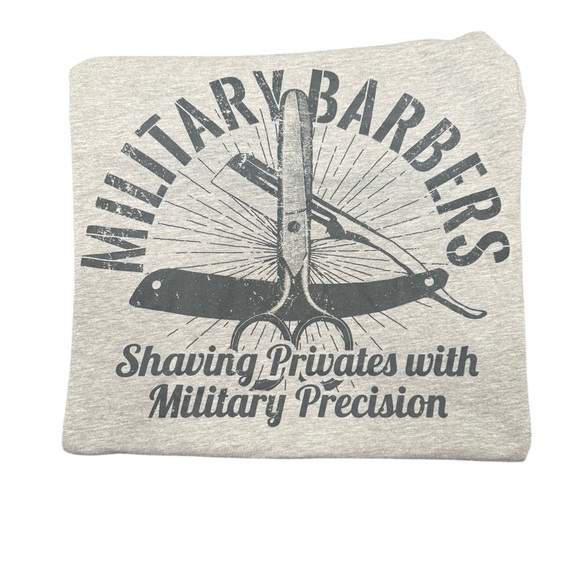 NWOT Grunt Style Military Barbers fitted crew neck T-shirt Size S - Picture 2 of 8